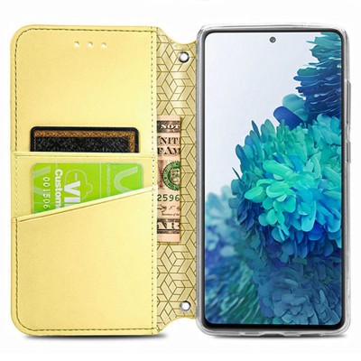 Кожаный чехол книжка GETMAN Mandala (PU) для Huawei P Smart (2021) / Y7a Желтый Кожаный чехол книжка GETMAN Mandala (PU) для Huawei P Smart (2021) / Y7a Желтый