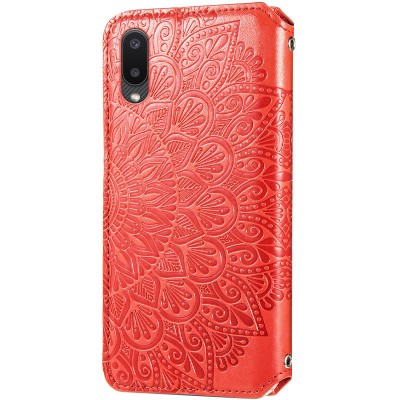 Кожаный чехол книжка GETMAN Mandala (PU) для Samsung Galaxy A02 Красный Кожаный чехол книжка GETMAN Mandala (PU) для Samsung Galaxy A02 Красный