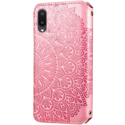 Кожаный чехол книжка GETMAN Mandala (PU) для Samsung Galaxy A02 Розовый Кожаный чехол книжка GETMAN Mandala (PU) для Samsung Galaxy A02 Розовый