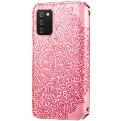 Кожаный чехол книжка GETMAN Mandala (PU) для Samsung Galaxy A02s Розовый Кожаный чехол книжка GETMAN Mandala (PU) для Samsung Galaxy A02s Розовый
