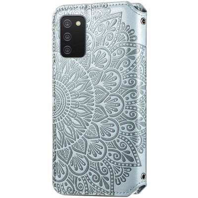 Кожаный чехол книжка GETMAN Mandala (PU) для Samsung Galaxy A02s Серый Кожаный чехол книжка GETMAN Mandala (PU) для Samsung Galaxy A02s Серый