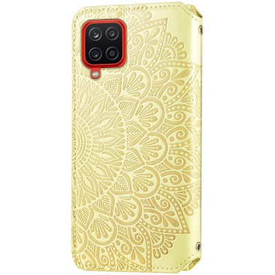 Кожаный чехол книжка GETMAN Mandala (PU) для Samsung Galaxy A12 / M12 Желтый Кожаный чехол книжка GETMAN Mandala (PU) для Samsung Galaxy A12 / M12 Желтый