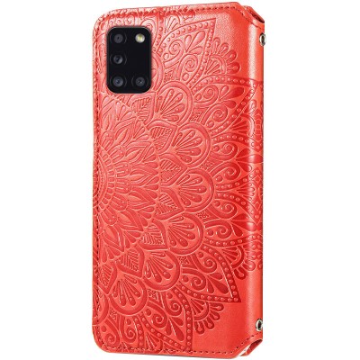 Кожаный чехол книжка GETMAN Mandala (PU) для Samsung Galaxy A31 Красный Кожаный чехол книжка GETMAN Mandala (PU) для Samsung Galaxy A31 Красный