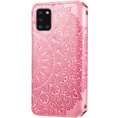 Кожаный чехол книжка GETMAN Mandala (PU) для Samsung Galaxy A31 Розовый Кожаный чехол книжка GETMAN Mandala (PU) для Samsung Galaxy A31 Розовый