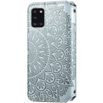 Кожаный чехол книжка GETMAN Mandala (PU) для Samsung Galaxy A31 Серый Кожаный чехол книжка GETMAN Mandala (PU) для Samsung Galaxy A31 Серый