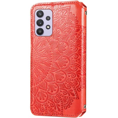 Кожаный чехол книжка GETMAN Mandala (PU) для Samsung Galaxy A72 4G / A72 5G Красный Кожаный чехол книжка GETMAN Mandala (PU) для Samsung Galaxy A72 4G / A72 5G Красный