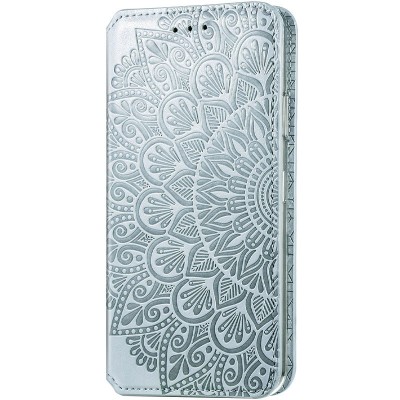 Кожаный чехол книжка GETMAN Mandala (PU) для Samsung Galaxy A72 4G / A72 5G Серый Кожаный чехол книжка GETMAN Mandala (PU) для Samsung Galaxy A72 4G / A72 5G Серый