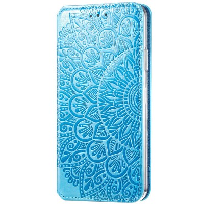 Кожаный чехол книжка GETMAN Mandala (PU) для Samsung Galaxy A72 4G / A72 5G Синий Кожаный чехол книжка GETMAN Mandala (PU) для Samsung Galaxy A72 4G / A72 5G Синий