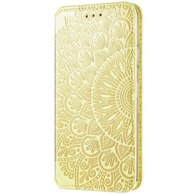 Кожаный чехол книжка GETMAN Mandala (PU) для Samsung Galaxy M51 Желтый Кожаный чехол книжка GETMAN Mandala (PU) для Samsung Galaxy M51 Желтый
