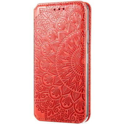 Кожаный чехол книжка GETMAN Mandala (PU) для Samsung Galaxy M51 Красный Кожаный чехол книжка GETMAN Mandala (PU) для Samsung Galaxy M51 Красный