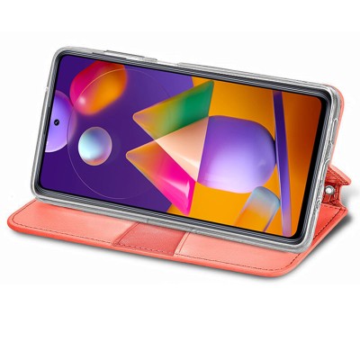 Кожаный чехол книжка GETMAN Mandala (PU) для Samsung Galaxy M51 Красный Кожаный чехол книжка GETMAN Mandala (PU) для Samsung Galaxy M51 Красный