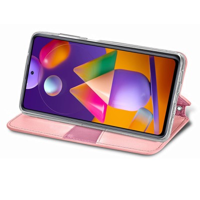 Кожаный чехол книжка GETMAN Mandala (PU) для Samsung Galaxy M51 Розовый Кожаный чехол книжка GETMAN Mandala (PU) для Samsung Galaxy M51 Розовый