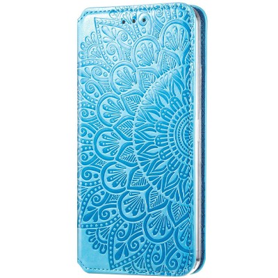 Кожаный чехол книжка GETMAN Mandala (PU) для Samsung Galaxy M51 Синий Кожаный чехол книжка GETMAN Mandala (PU) для Samsung Galaxy M51 Синий