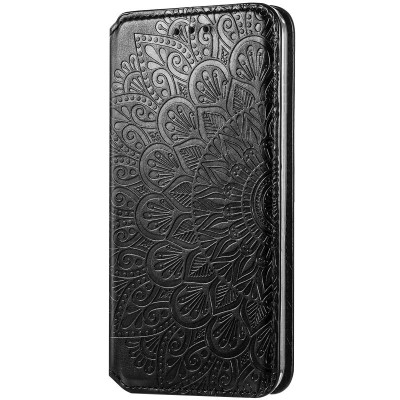 Кожаный чехол книжка GETMAN Mandala (PU) для Samsung Galaxy M51 Черный Кожаный чехол книжка GETMAN Mandala (PU) для Samsung Galaxy M51 Черный