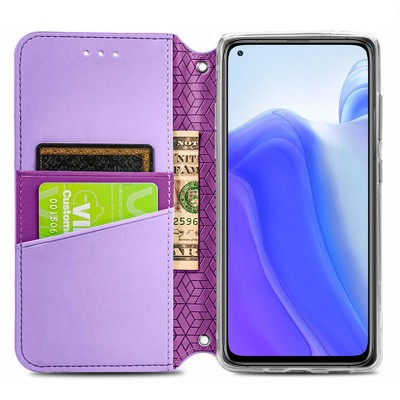 Кожаный чехол книжка GETMAN Mandala (PU) для Xiaomi Mi 10T / Mi 10T Pro Фиолетовый Кожаный чехол книжка GETMAN Mandala (PU) для Xiaomi Mi 10T / Mi 10T Pro Фиолетовый