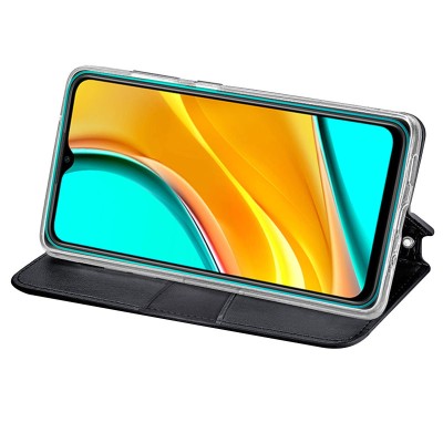 Кожаный чехол книжка GETMAN Mandala (PU) для Xiaomi Redmi 9A Черный Кожаный чехол книжка GETMAN Mandala (PU) для Xiaomi Redmi 9A Черный