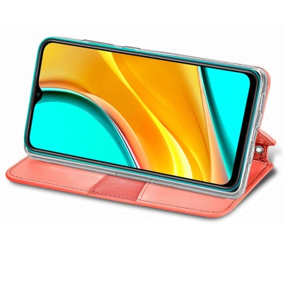 Кожаный чехол книжка GETMAN Mandala (PU) для Xiaomi Redmi 9C Красный Кожаный чехол книжка GETMAN Mandala (PU) для Xiaomi Redmi 9C Красный