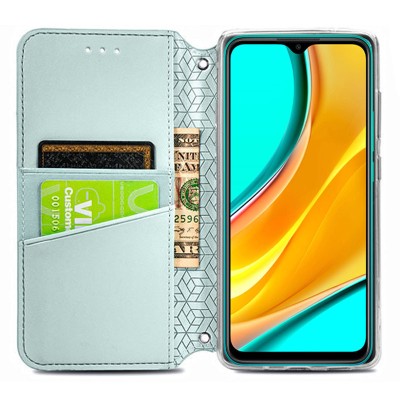 Кожаный чехол книжка GETMAN Mandala (PU) для Xiaomi Redmi 9C Серый Кожаный чехол книжка GETMAN Mandala (PU) для Xiaomi Redmi 9C Серый