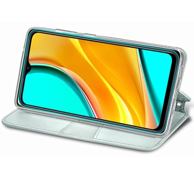 Кожаный чехол книжка GETMAN Mandala (PU) для Xiaomi Redmi 9C Серый Кожаный чехол книжка GETMAN Mandala (PU) для Xiaomi Redmi 9C Серый