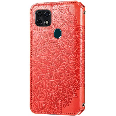 Кожаный чехол книжка GETMAN Mandala (PU) для ZTE Blade 20 Smart Красный Кожаный чехол книжка GETMAN Mandala (PU) для ZTE Blade 20 Smart Красный