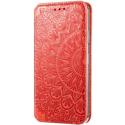 Кожаный чехол книжка GETMAN Mandala (PU) для ZTE Blade A7s (2020) Красный Кожаный чехол книжка GETMAN Mandala (PU) для ZTE Blade A7s (2020) Красный