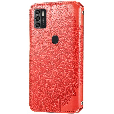 Кожаный чехол книжка GETMAN Mandala (PU) для ZTE Blade A7s (2020) Красный Кожаный чехол книжка GETMAN Mandala (PU) для ZTE Blade A7s (2020) Красный