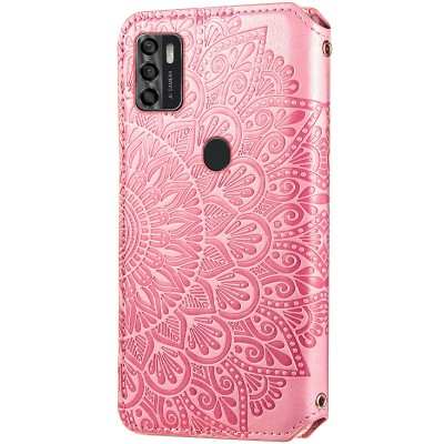 Кожаный чехол книжка GETMAN Mandala (PU) для ZTE Blade A7s (2020) Розовый Кожаный чехол книжка GETMAN Mandala (PU) для ZTE Blade A7s (2020) Розовый