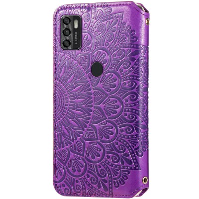 Кожаный чехол книжка GETMAN Mandala (PU) для ZTE Blade A7s (2020) Фиолетовый Кожаный чехол книжка GETMAN Mandala (PU) для ZTE Blade A7s (2020) Фиолетовый