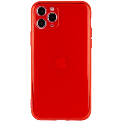 Матовый полупрозрачный TPU чехол с защитой камеры для Apple iPhone 11 Pro Max (6.5") Красный / Red Матовый полупрозрачный TPU чехол с защитой камеры для Apple iPhone 11 Pro Max (6.5") Красный / Red