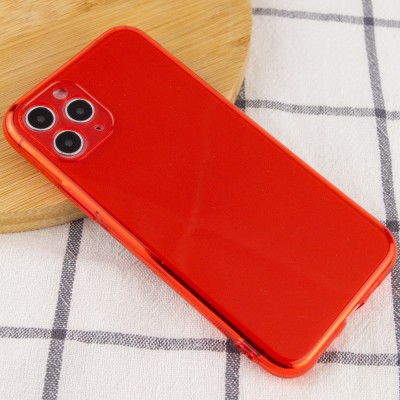 Матовый полупрозрачный TPU чехол с защитой камеры для Apple iPhone 11 Pro Max (6.5") Красный / Red Матовый полупрозрачный TPU чехол с защитой камеры для Apple iPhone 11 Pro Max (6.5") Красный / Red