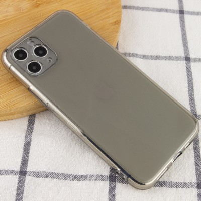 Матовый полупрозрачный TPU чехол с защитой камеры для Apple iPhone 11 Pro Max (6.5") Черный / Black Матовый полупрозрачный TPU чехол с защитой камеры для Apple iPhone 11 Pro Max (6.5") Черный / Black