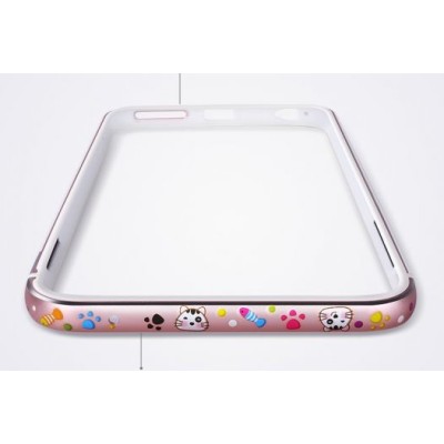 Металлический бампер Lofter Cutie Series для Apple iPhone 7 / 8 (4.7") Котик / Черный Металлический бампер Lofter Cutie Series для Apple iPhone 7 / 8 (4.7") Котик / Черный