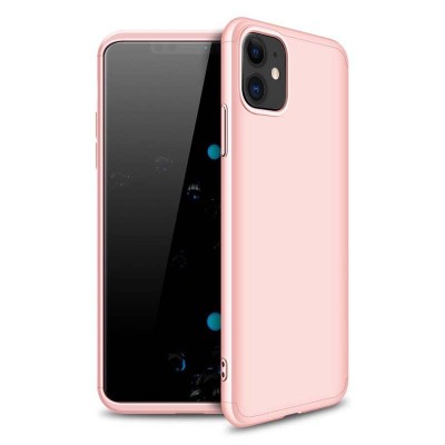 Пластиковая накладка GKK LikGus 360 градусов (opp) для Apple iPhone 11 (6.1") Розовый / Rose gold Пластиковая накладка GKK LikGus 360 градусов (opp) для Apple iPhone 11 (6.1") Розовый / Rose gold