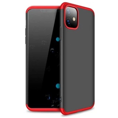 Пластиковая накладка GKK LikGus 360 градусов (opp) для Apple iPhone 11 (6.1") Черный / Красный Пластиковая накладка GKK LikGus 360 градусов (opp) для Apple iPhone 11 (6.1") Черный / Красный