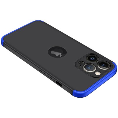 Пластиковая накладка GKK LikGus 360 градусов (opp) для Apple iPhone 13 Pro (6.1") Черный / Синий Пластиковая накладка GKK LikGus 360 градусов (opp) для Apple iPhone 13 Pro (6.1") Черный / Синий