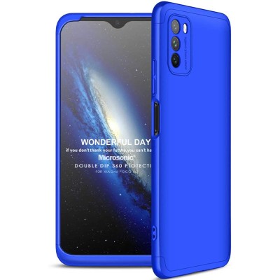 Пластиковая накладка GKK LikGus 360 градусов (opp) для Xiaomi Poco M3 Синий Пластиковая накладка GKK LikGus 360 градусов (opp) для Xiaomi Poco M3 Синий