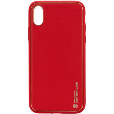 Кожаный чехол Xshield для Apple iPhone XR (6.1") Красный / Red - 0 Кожаный чехол Xshield для Apple iPhone XR (6.1") Красный / Red - 0