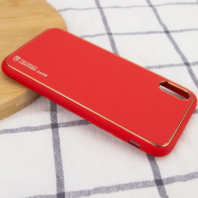 Кожаный чехол Xshield для Apple iPhone XR (6.1") Красный / Red - 2 Кожаный чехол Xshield для Apple iPhone XR (6.1") Красный / Red - 2