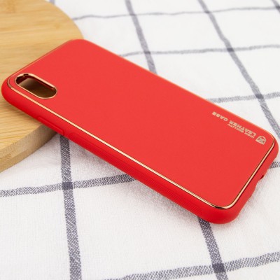 Кожаный чехол Xshield для Apple iPhone XR (6.1") Красный / Red - 3 Кожаный чехол Xshield для Apple iPhone XR (6.1") Красный / Red - 3