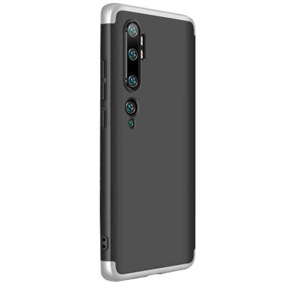 Пластиковая накладка GKK LikGus 360 градусов для Xiaomi Mi Note 10 / Note 10 Pro / Mi CC9 Pro Черный / Серебряный Пластиковая накладка GKK LikGus 360 градусов для Xiaomi Mi Note 10 / Note 10 Pro / Mi CC9 Pro Черный / Серебряный