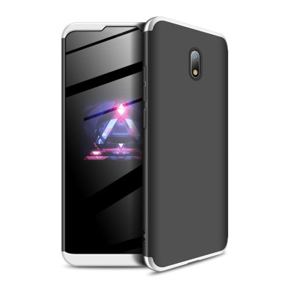 Пластиковая накладка GKK LikGus 360 градусов для Xiaomi Redmi 8A Черный / Серебряный Пластиковая накладка GKK LikGus 360 градусов для Xiaomi Redmi 8A Черный / Серебряный