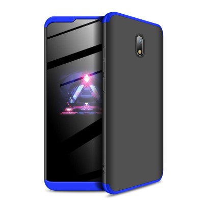 Пластиковая накладка GKK LikGus 360 градусов для Xiaomi Redmi 8A Черный / Синий Пластиковая накладка GKK LikGus 360 градусов для Xiaomi Redmi 8A Черный / Синий
