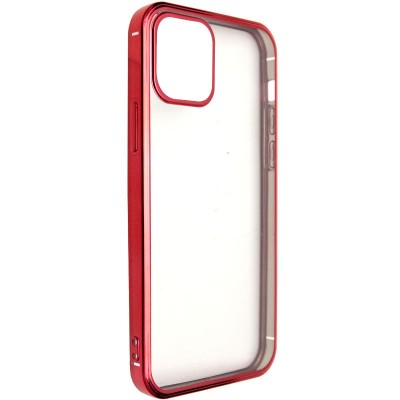 Прозрачный силиконовый чехол глянцевая окантовка Full Camera для Apple iPhone 13 mini (5.4") Красный Прозрачный силиконовый чехол глянцевая окантовка Full Camera для Apple iPhone 13 mini (5.4") Красный