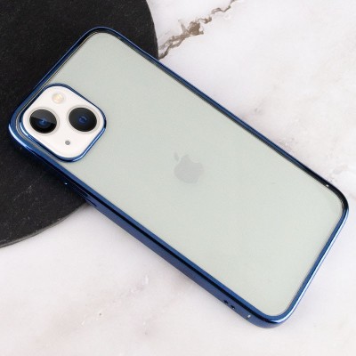 Прозрачный силиконовый чехол глянцевая окантовка Full Camera для Apple iPhone 13 mini (5.4") Синий Прозрачный силиконовый чехол глянцевая окантовка Full Camera для Apple iPhone 13 mini (5.4") Синий