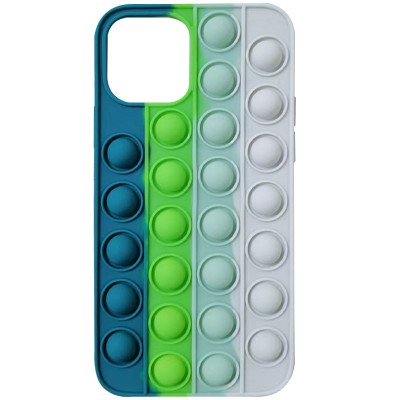 Силиконовый 3D чехол-антистресс Pop it Bubble для Apple iPhone 11 (6.1") Cosmos blue / White Силиконовый 3D чехол-антистресс Pop it Bubble для Apple iPhone 11 (6.1") Cosmos blue / White