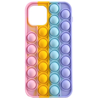 Силиконовый 3D чехол-антистресс Pop it Bubble для Apple iPhone 11 (6.1") Pink / Light Dasheen Силиконовый 3D чехол-антистресс Pop it Bubble для Apple iPhone 11 (6.1") Pink / Light Dasheen
