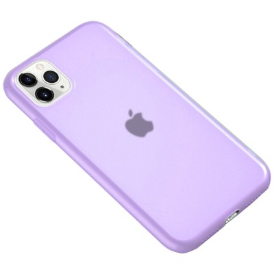 Силиконовый матовый полупрозрачный чехол для Apple iPhone 11 Pro Max (6.5") Фиолетовый / Purple Силиконовый матовый полупрозрачный чехол для Apple iPhone 11 Pro Max (6.5") Фиолетовый / Purple