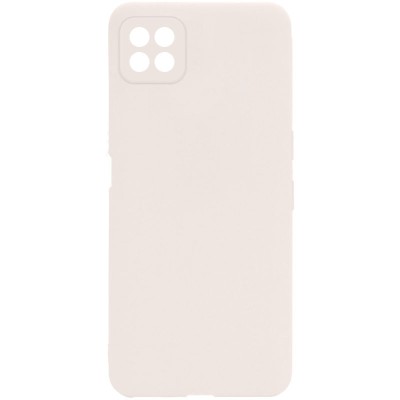 Силиконовый чехол Candy Full Camera для Oppo A53 5G / A73 5G Бежевый / Antigue White