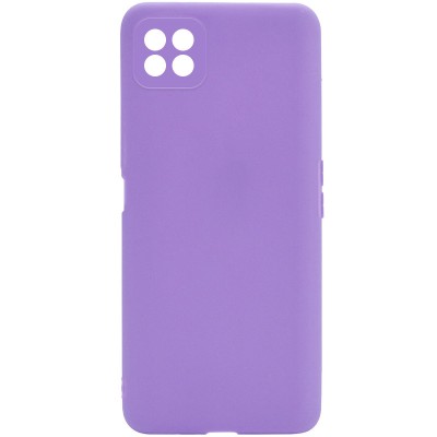 Силиконовый чехол Candy Full Camera для Oppo A53 5G / A73 5G Сиреневый / Dasheen Силиконовый чехол Candy Full Camera для Oppo A53 5G / A73 5G Сиреневый / Dasheen