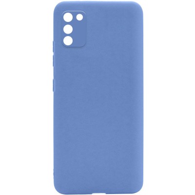 Силиконовый чехол Candy Full Camera для Samsung Galaxy A02s Голубой / Mist blue Силиконовый чехол Candy Full Camera для Samsung Galaxy A02s Голубой / Mist blue